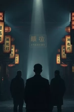 法庭剧《沉默的证词》卷宗堆叠的庭审桌竖版剧照